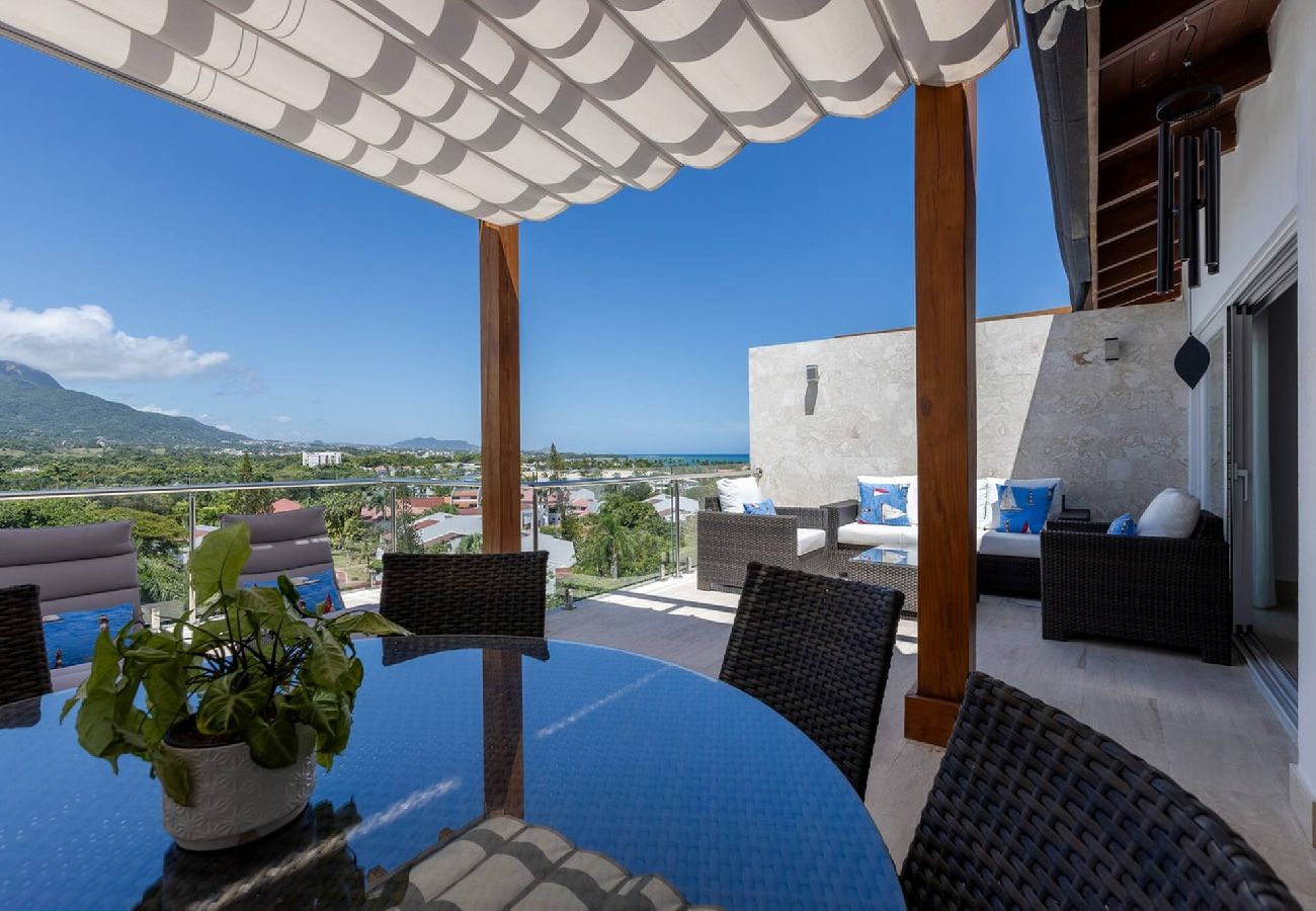 Departamento en Puerto Plata - Lujoso Penthouse 3 hab. - Vista montaña y mar 